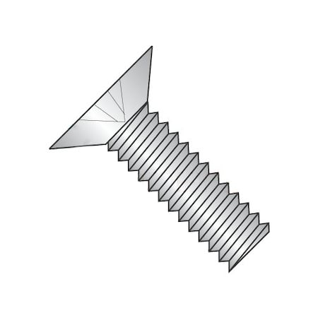 Newport Fasteners 1/4"-28 x 1 in Phillips Flat Machine Screw, Plain 18-8 Stainless Steel, 1000 PK 514506
